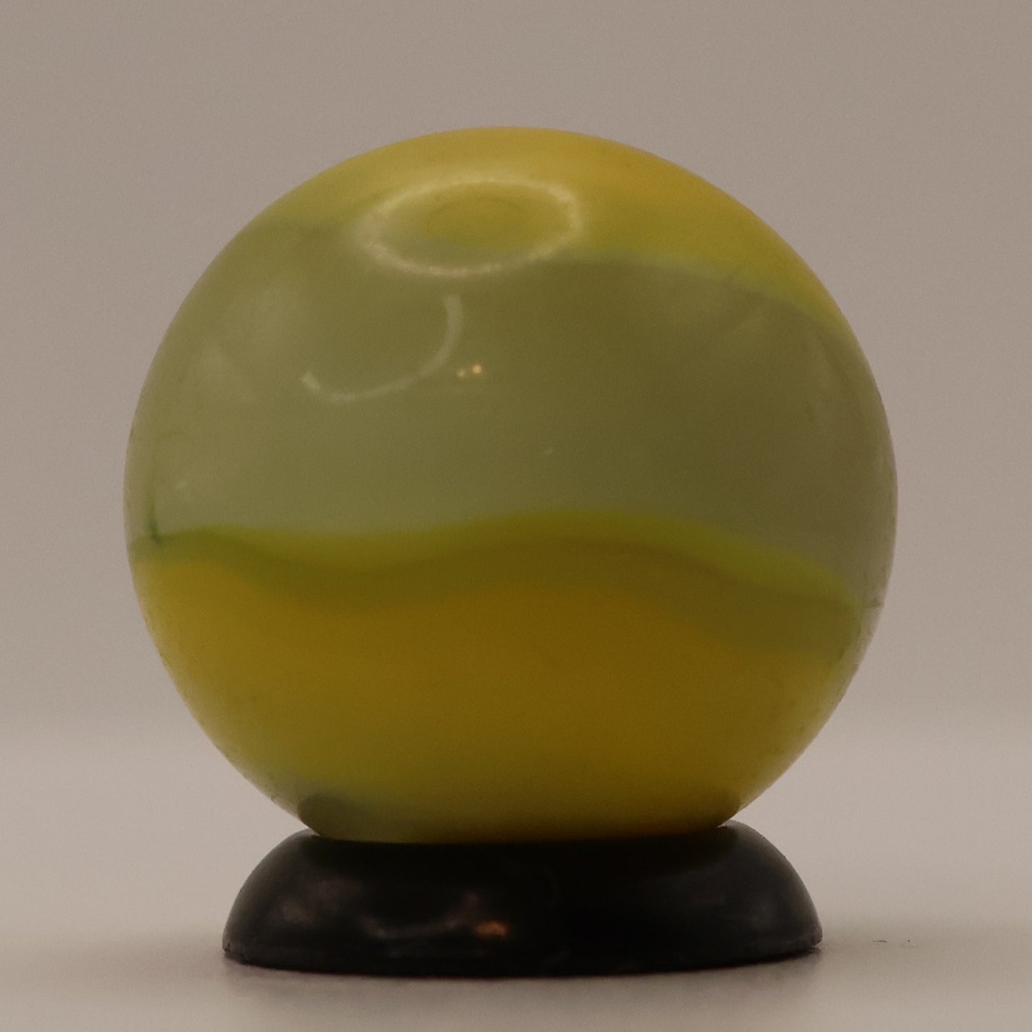 5/8" Akro Agate Snake Marble Mossy Egg Yolk NM