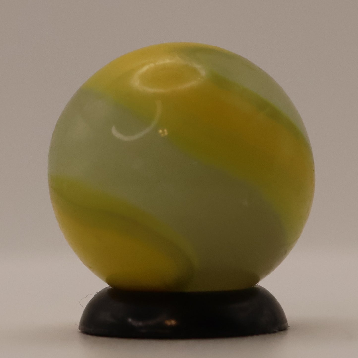 5/8" Akro Agate Snake Marble Mossy Egg Yolk NM