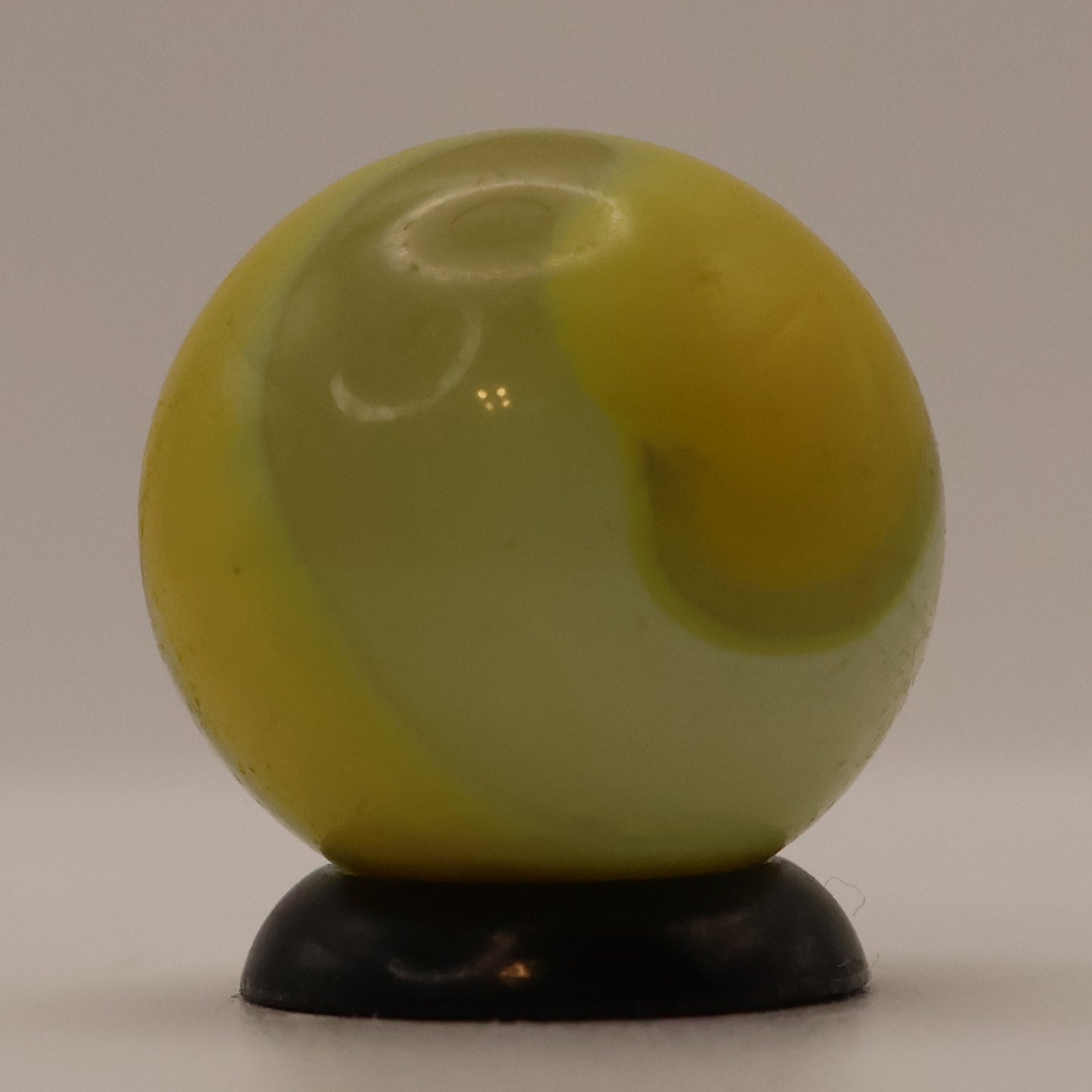 5/8" Akro Agate Snake Marble Mossy Egg Yolk NM