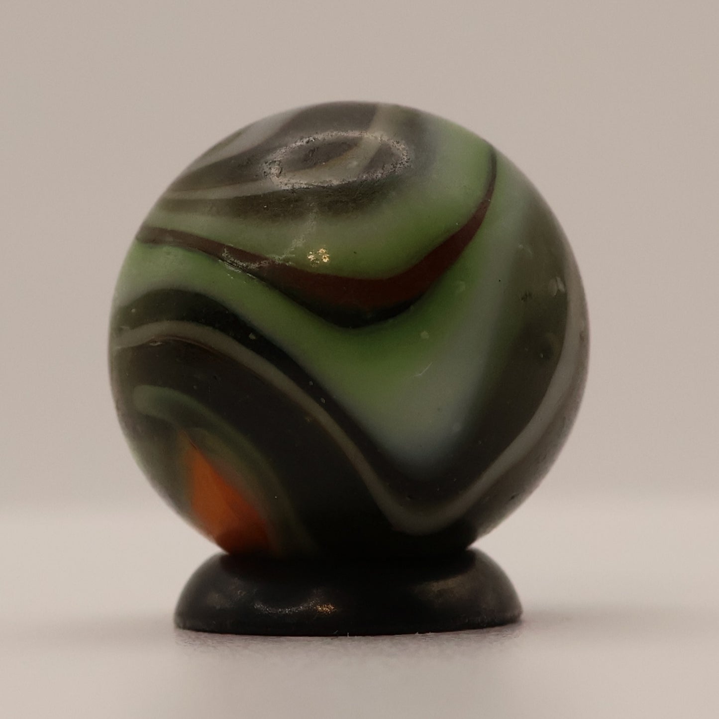 11/16" Peltier NLR Multicolor Miller Swirl Green translucent Base matte finish M-