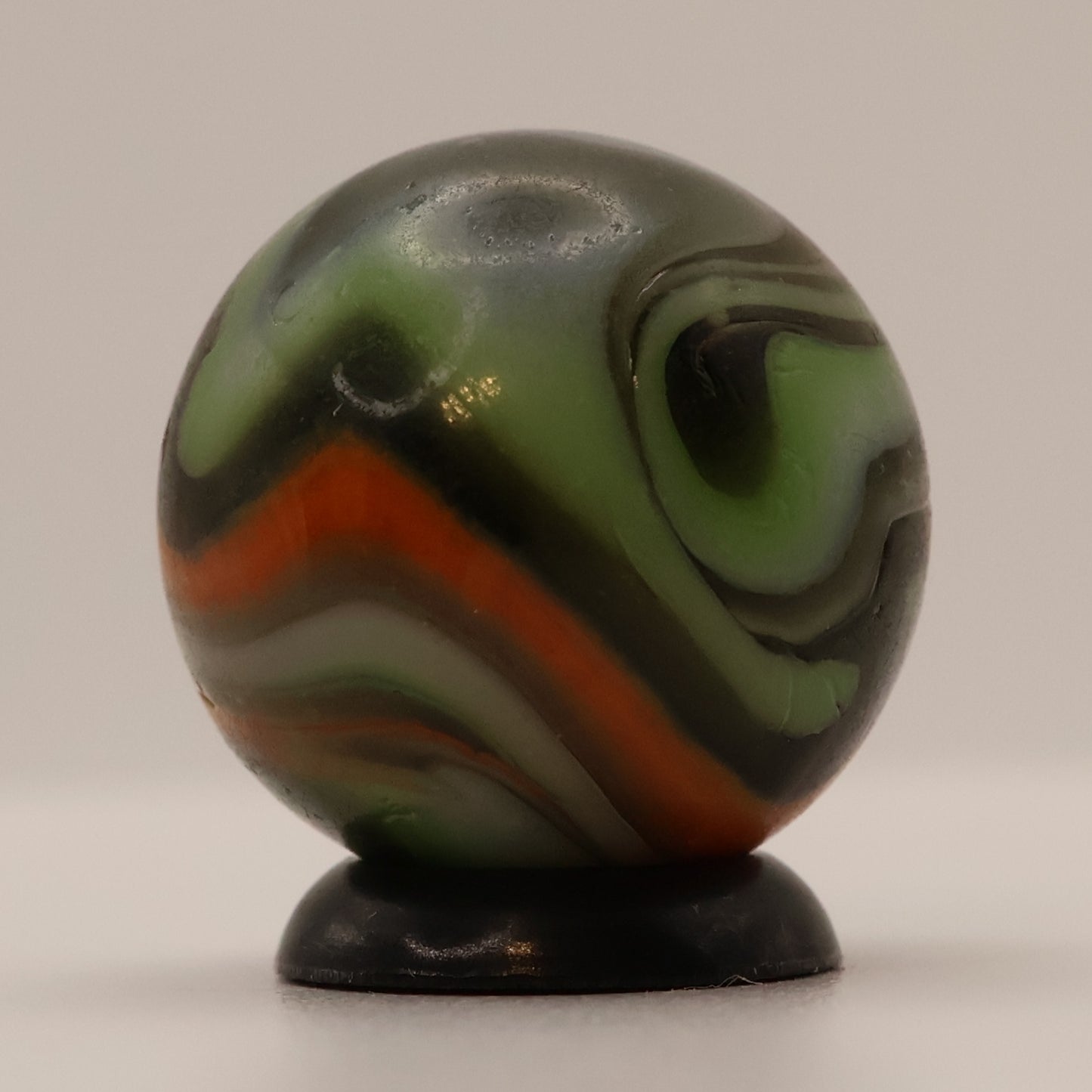 11/16" Peltier NLR Multicolor Miller Swirl Green translucent Base matte finish M-