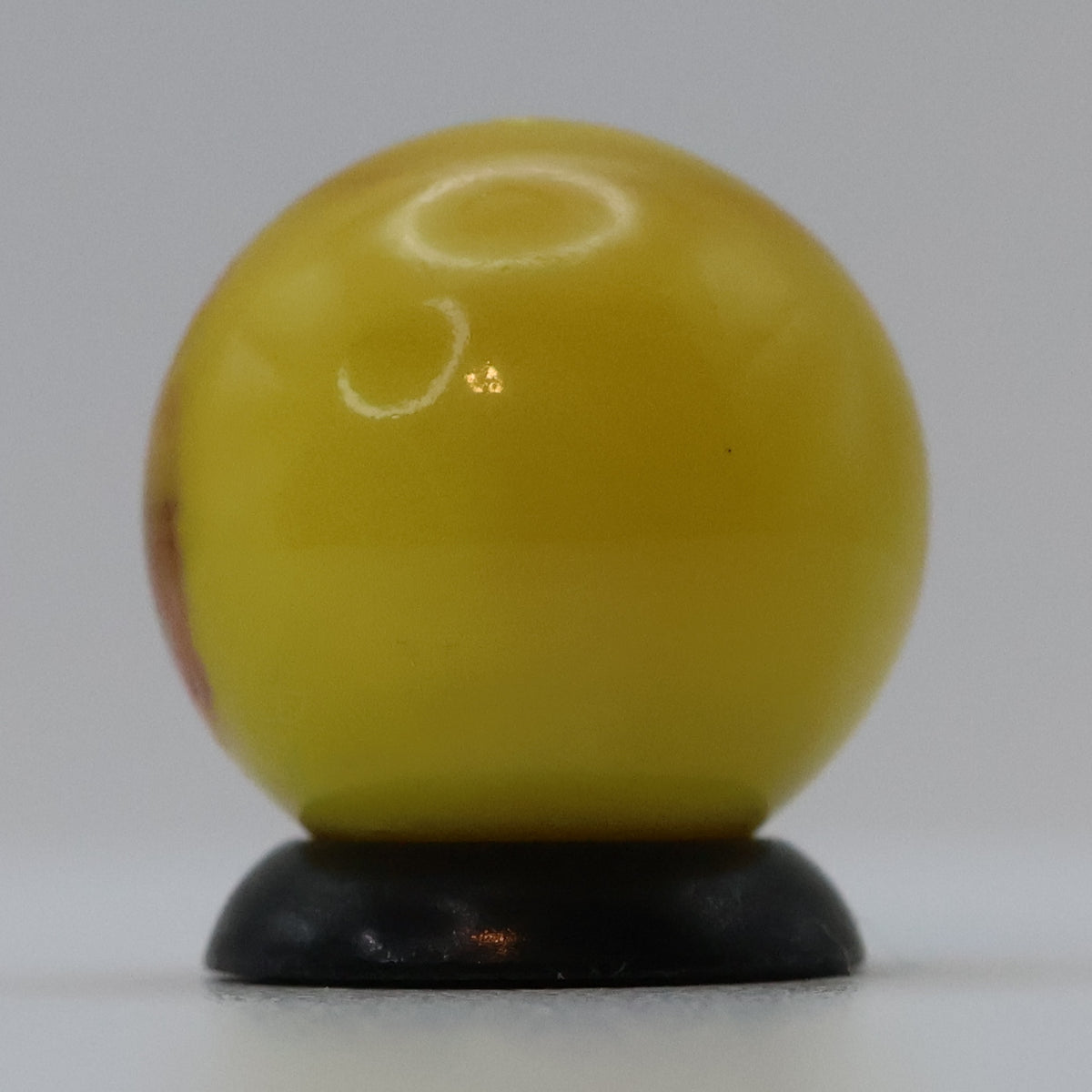 5/8" Akro Agate Patch Marble yellow & orange NM+
