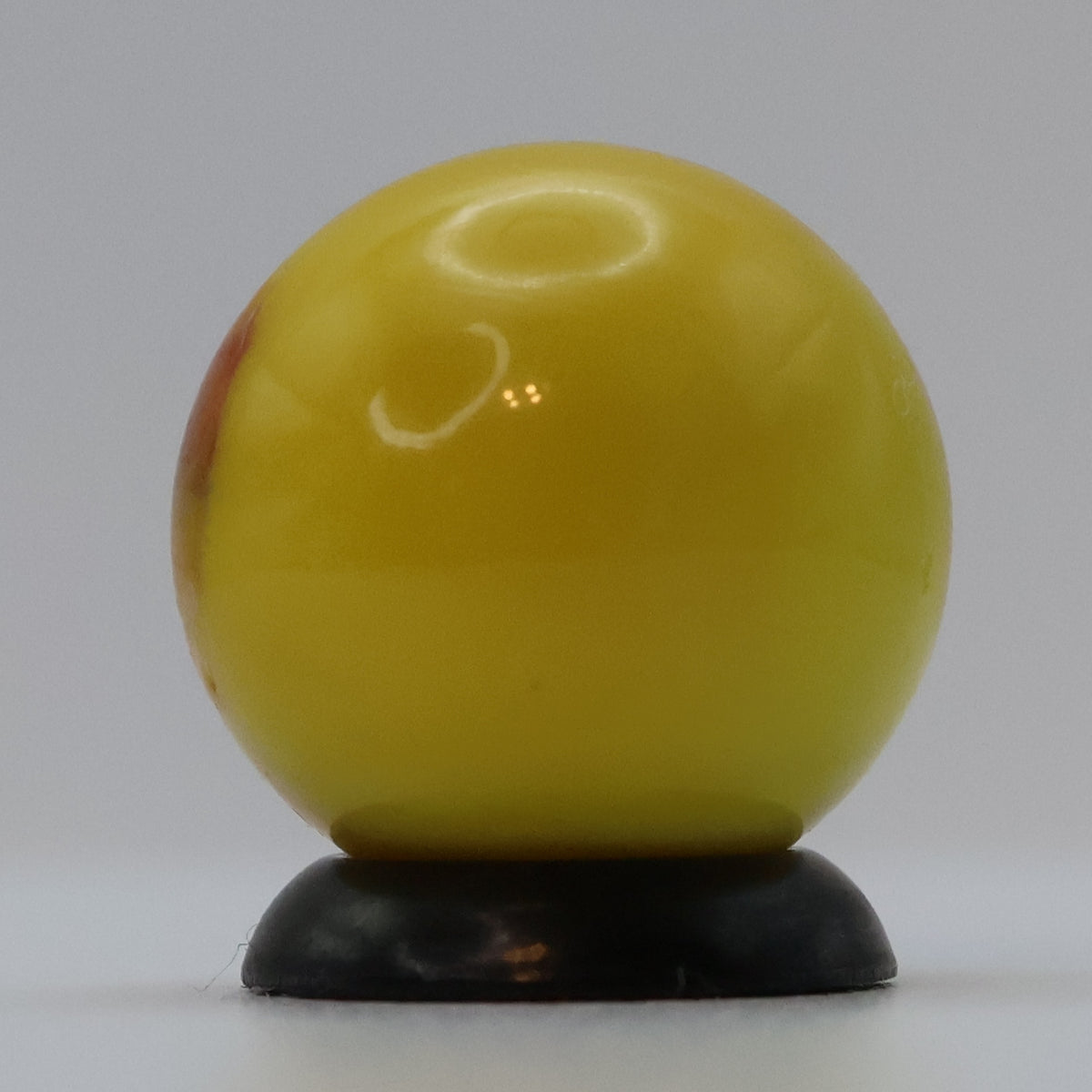 5/8" Akro Agate Patch Marble yellow & orange NM+
