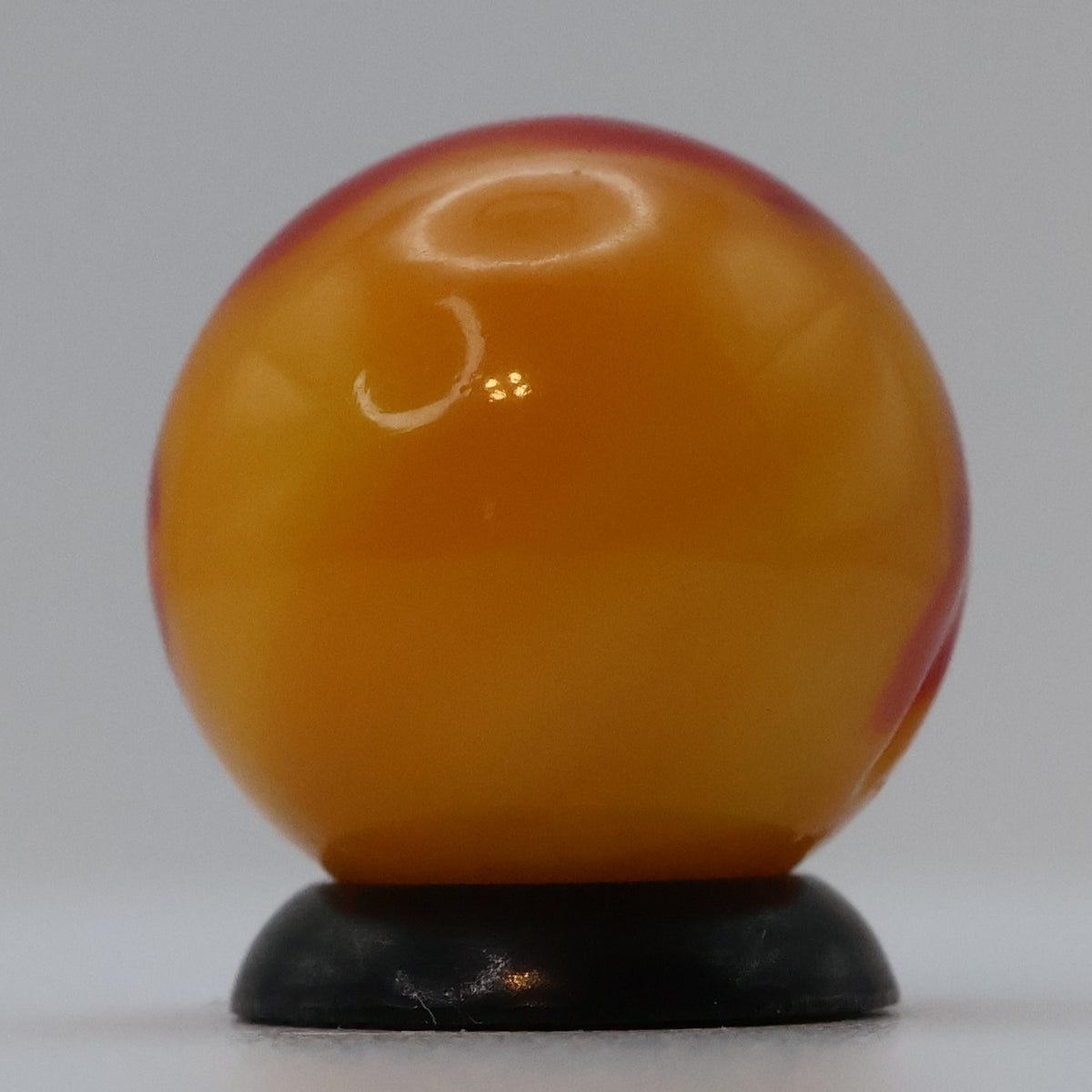 5/8"  Akro Agate Royal Patch? Marble Red & Orange NM+