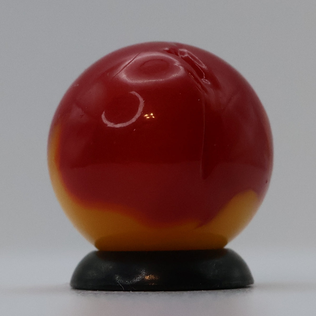 5/8"  Akro Agate Royal Patch? Marble Red & Orange NM+