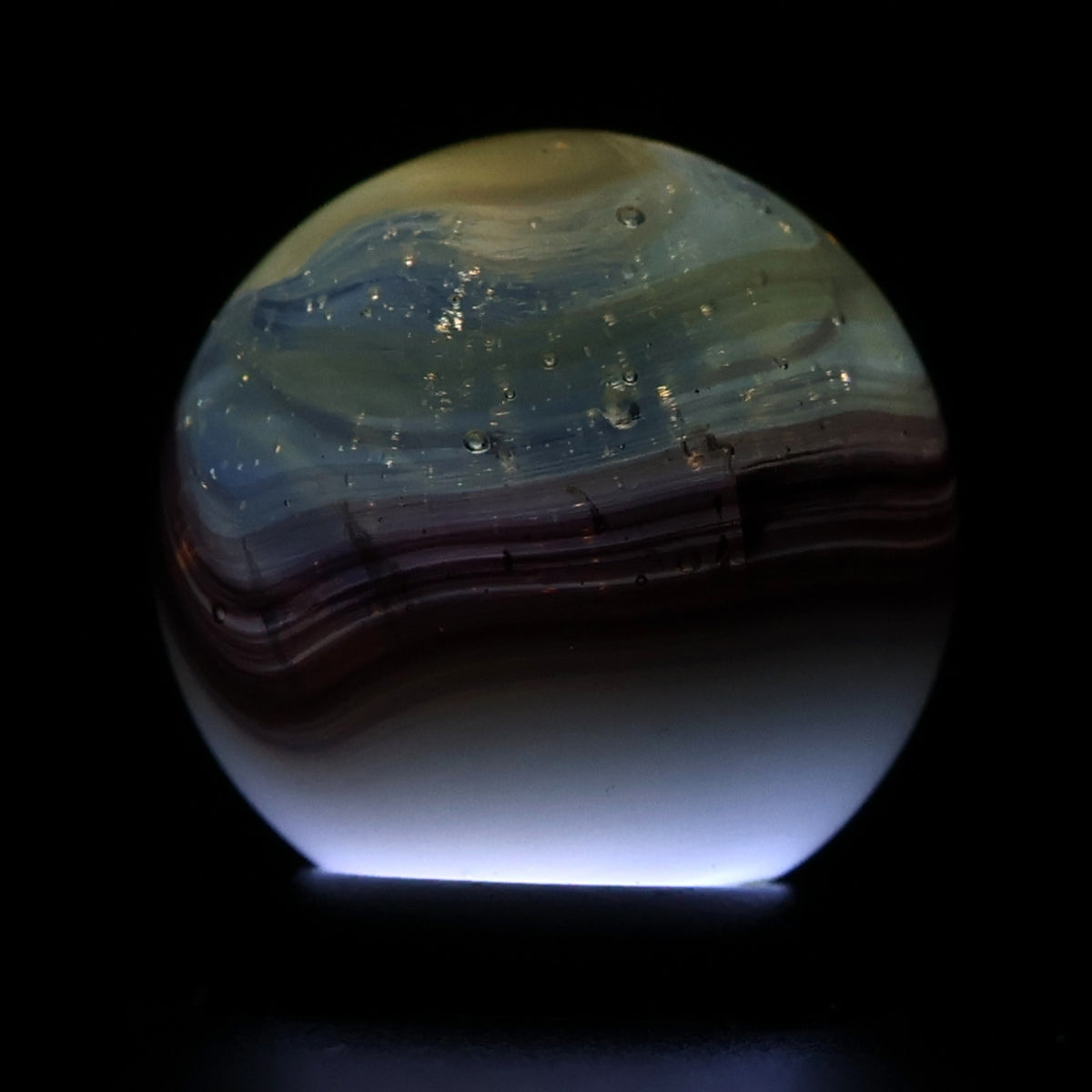5/8" Vitro Agate Tri-Lite Marble UV MINT