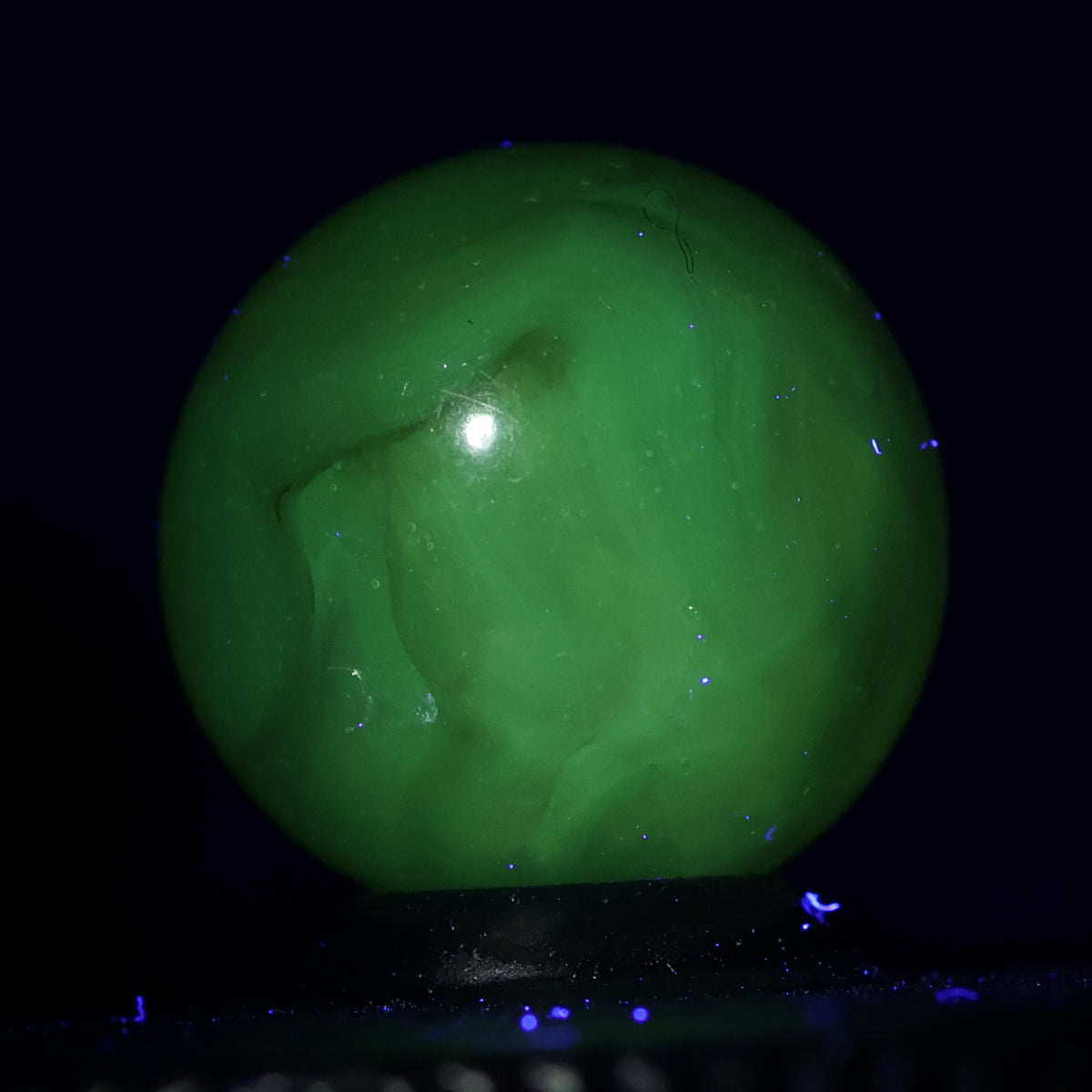 11/16" Translucent Swirl Marble URANIUM NM