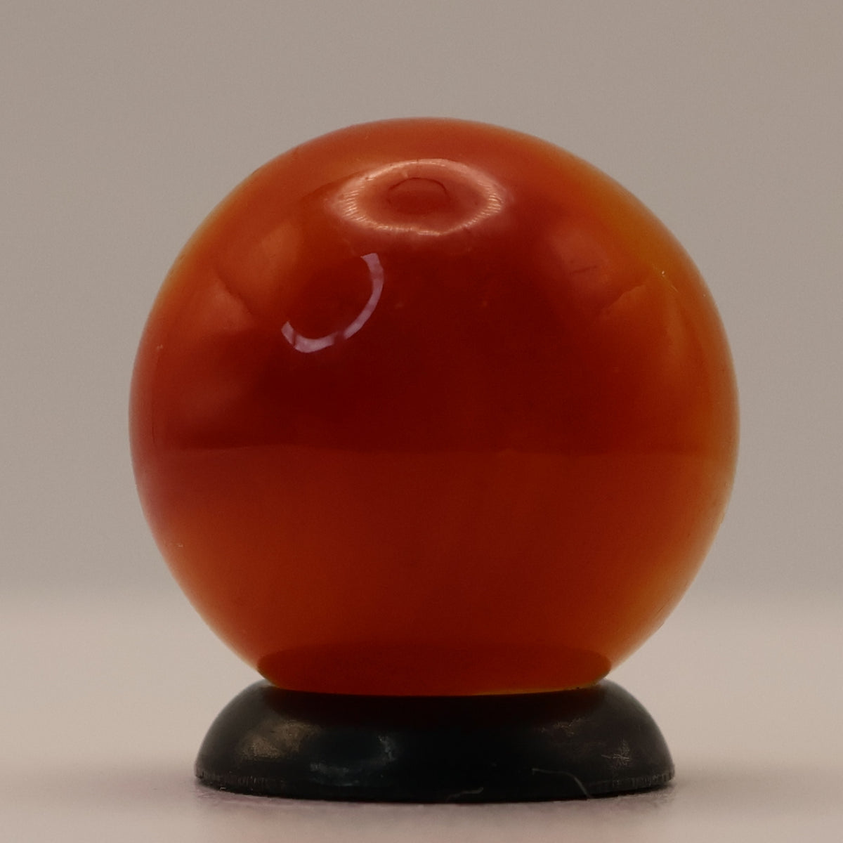 5/8" Akro Agate Patch Marble unusual orange & red M-