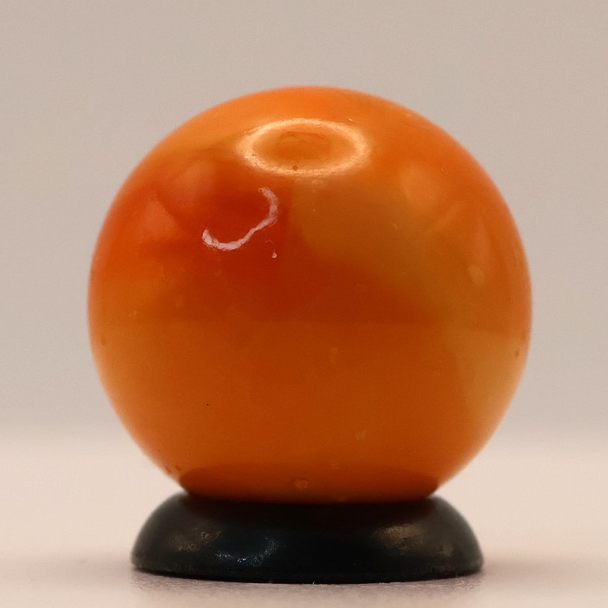 5/8" Akro Agate Orange Patch Marble NM+