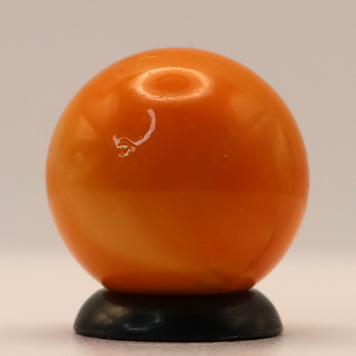 5/8" Akro Agate Orange Patch Marble NM+