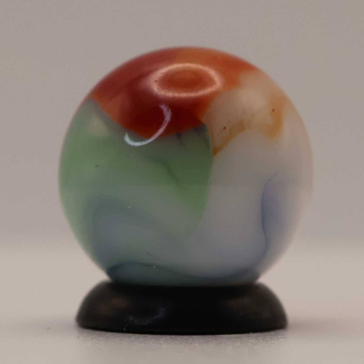 5/8" Vitro Agate drippy PARAKEET Marble MINT
