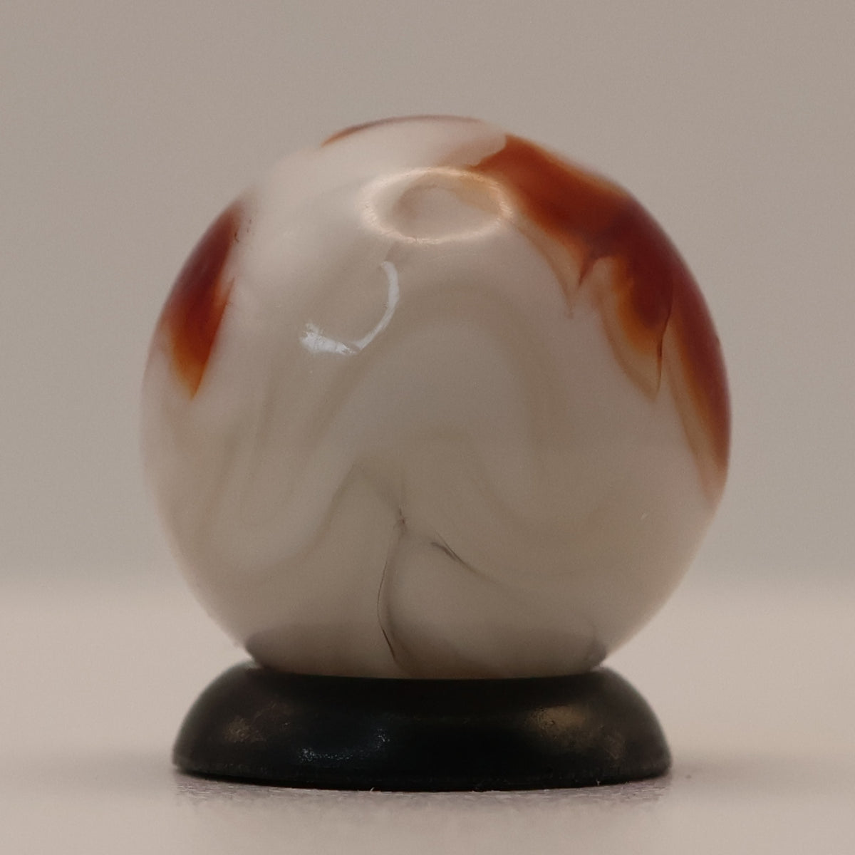 5/8" Vintage Alley Agate Marble Red & White NM++