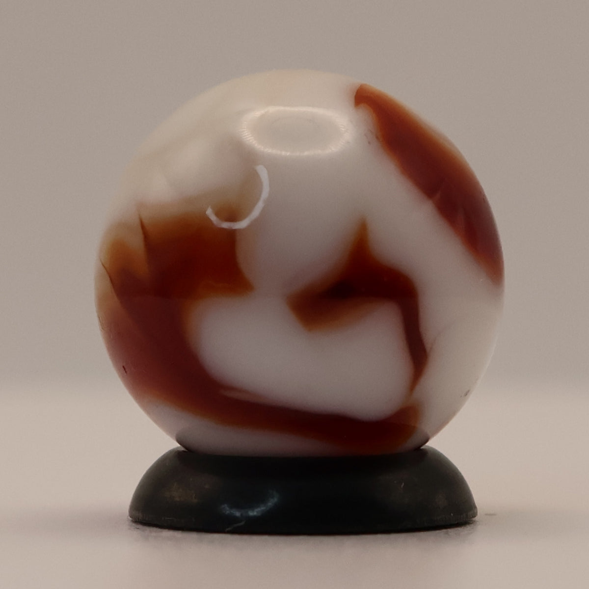 5/8" Vintage Alley Agate Marble Red & White NM++