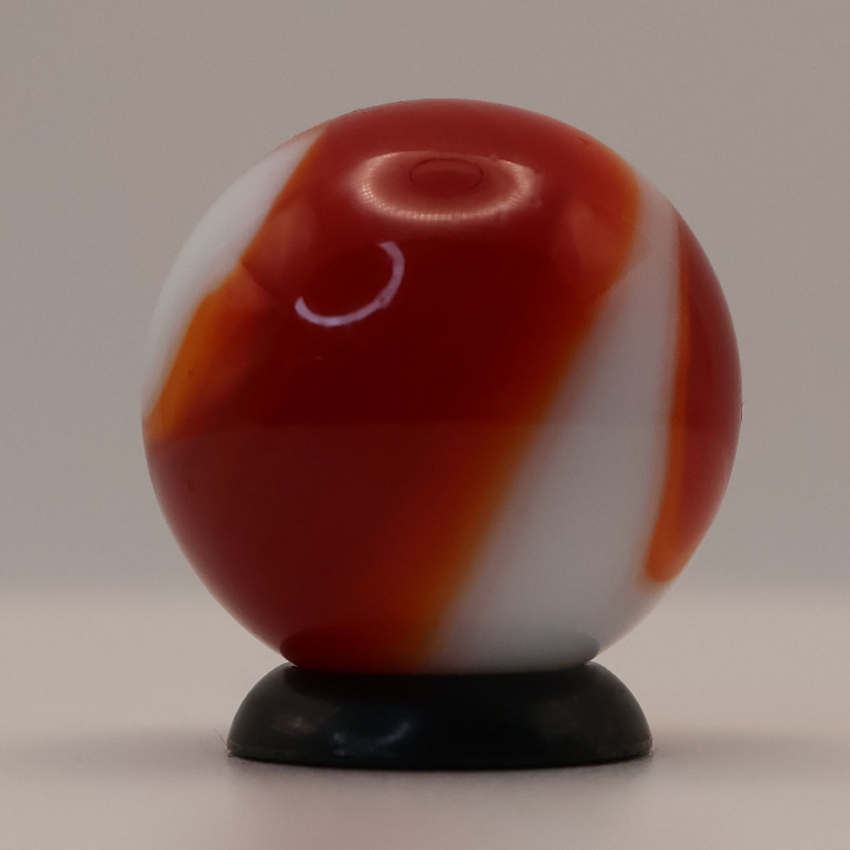 3/4" Akro Agate Corkscrew Marble Red & White M-