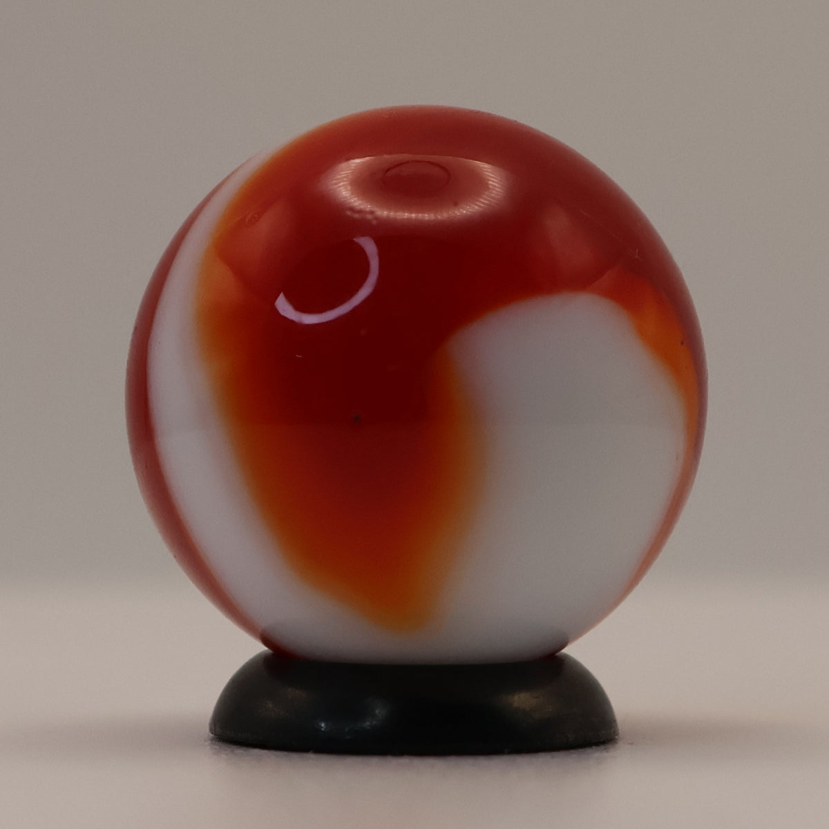 3/4" Akro Agate Corkscrew Marble Red & White M-