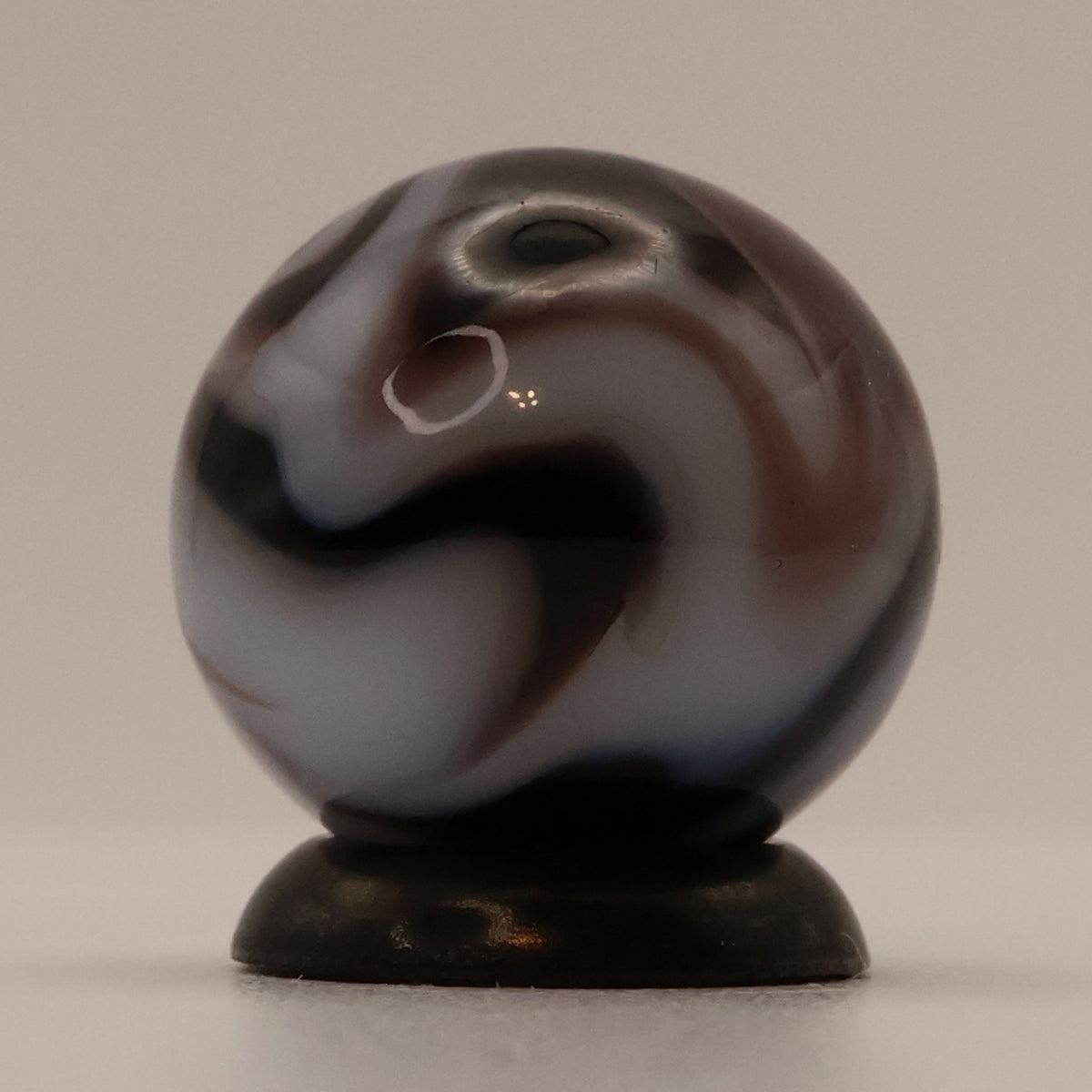 5/8" Deep Purple Slag Marble MINT