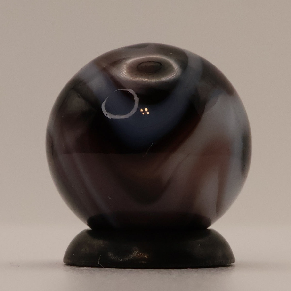 5/8" Deep Purple Slag Marble MINT