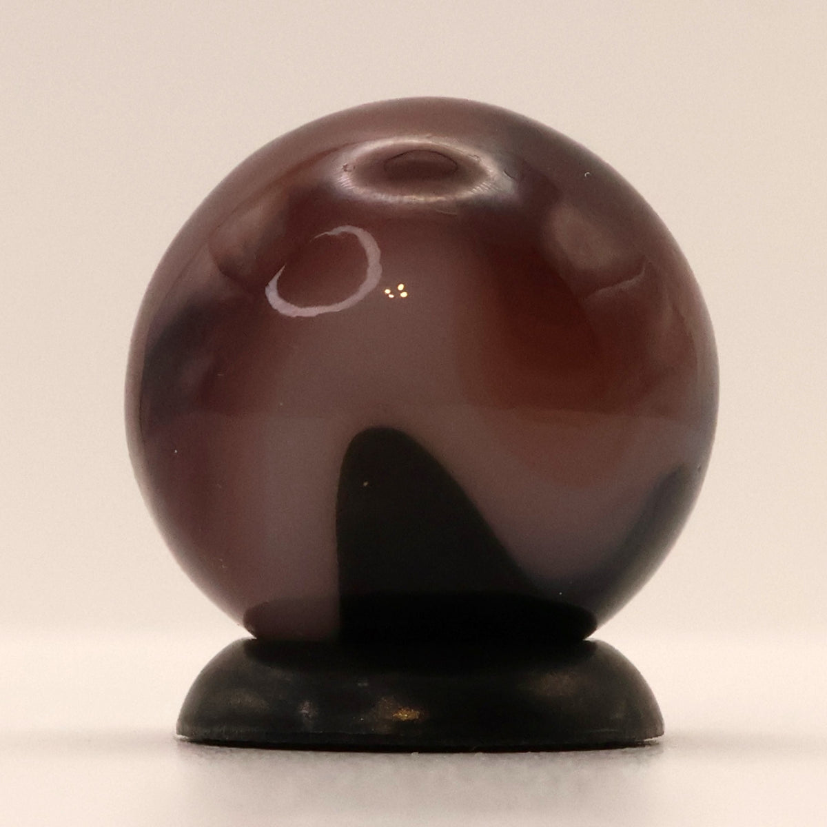 5/8" 9 Pattern Purple & Black small cold crease slag marble MINT