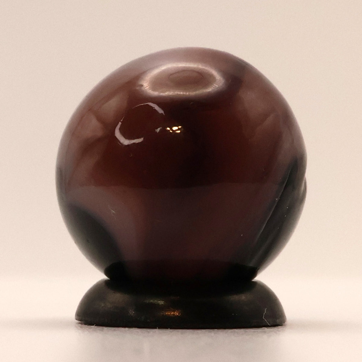 5/8" 9 Pattern Purple & Black small cold crease slag marble MINT