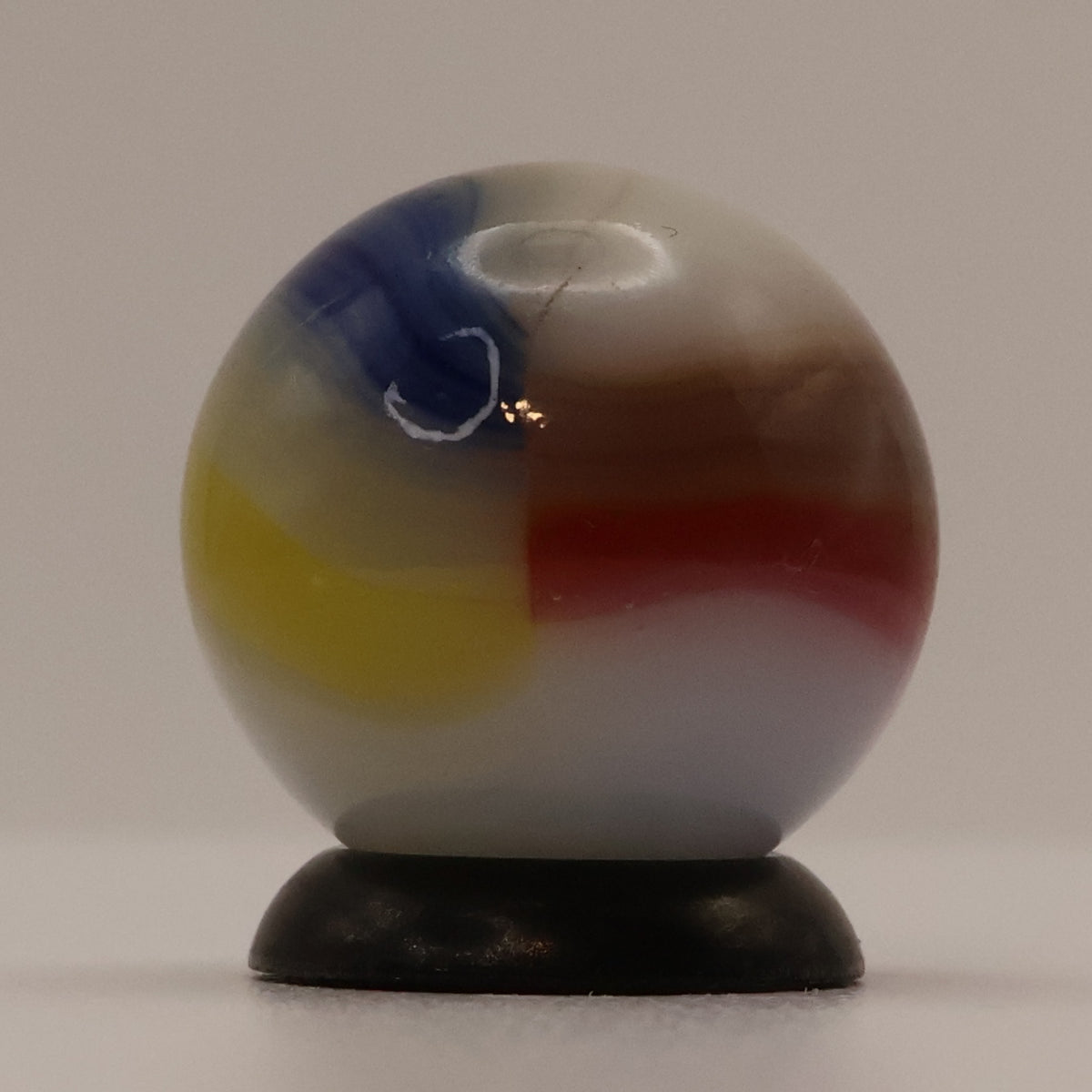 5/8" VINTAGE Vitro Agate Tri-Lite Marble NM++