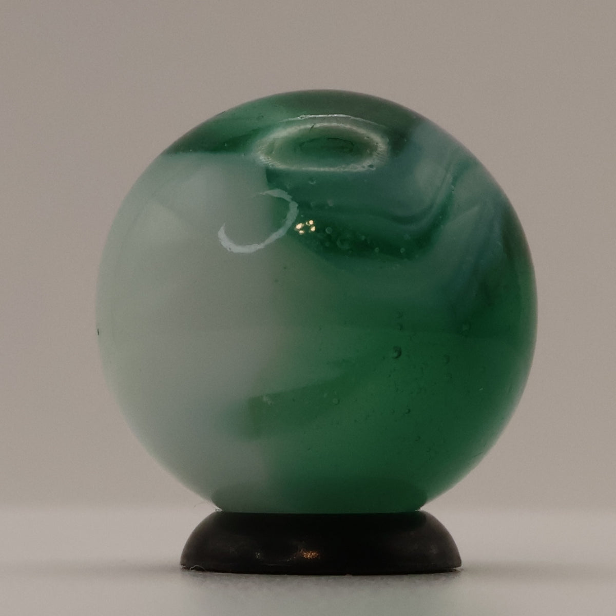 3/4" Akro Agate Patch Marble Green & Mossy MINT