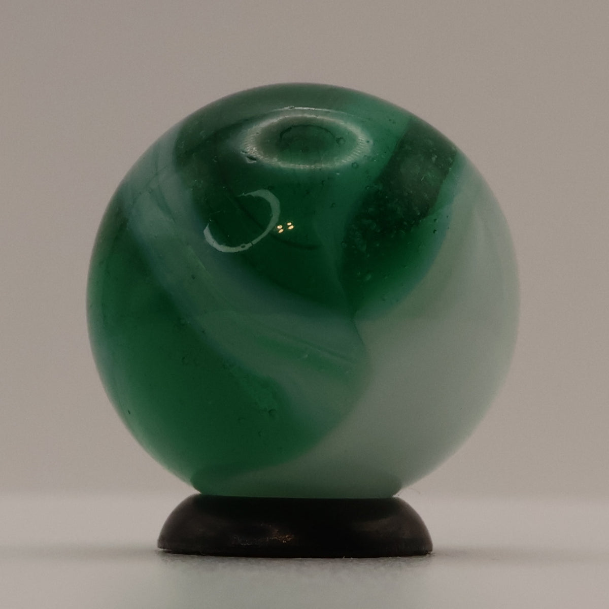 3/4" Akro Agate Patch Marble Green & Mossy MINT