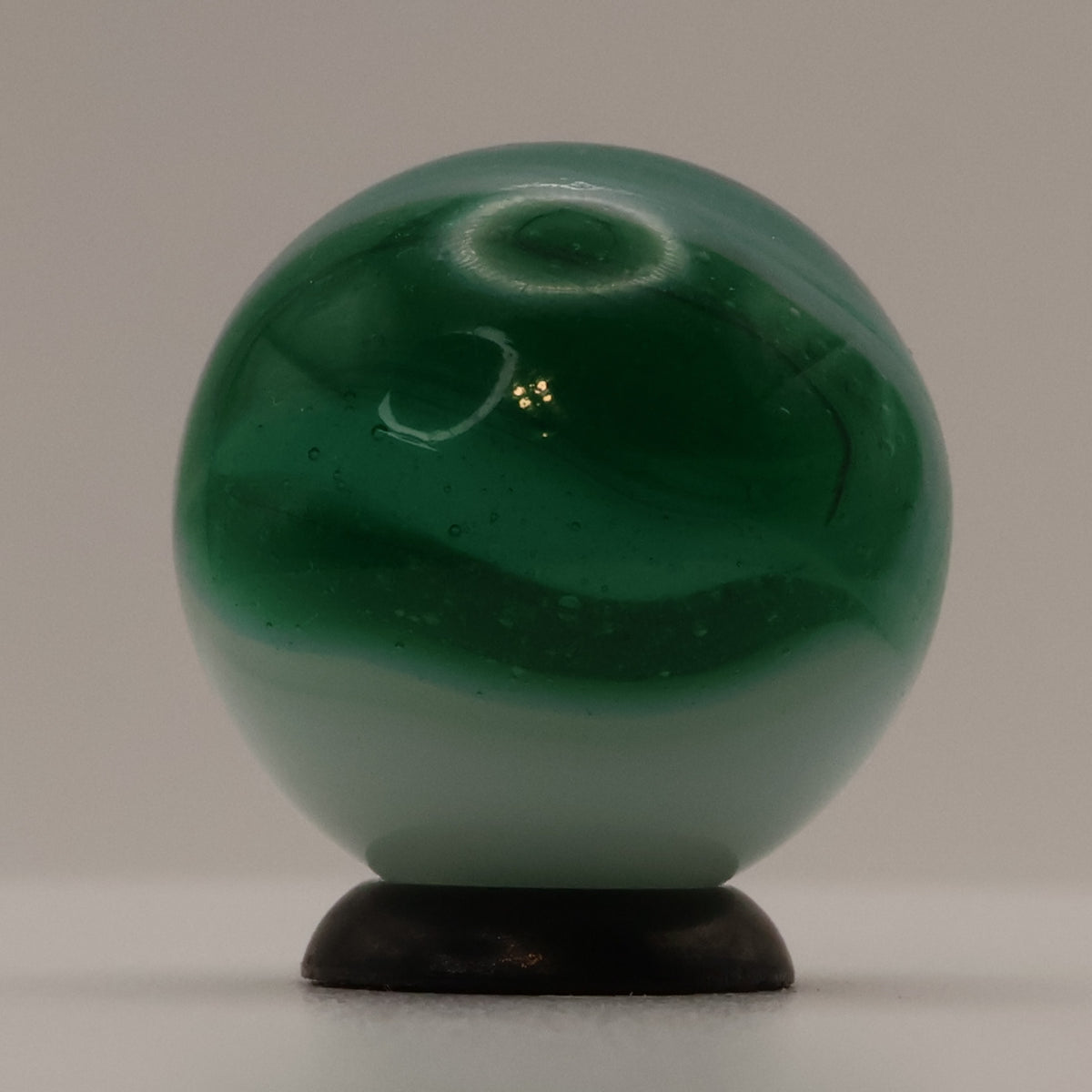3/4" Akro Agate Patch Marble Green & Mossy MINT