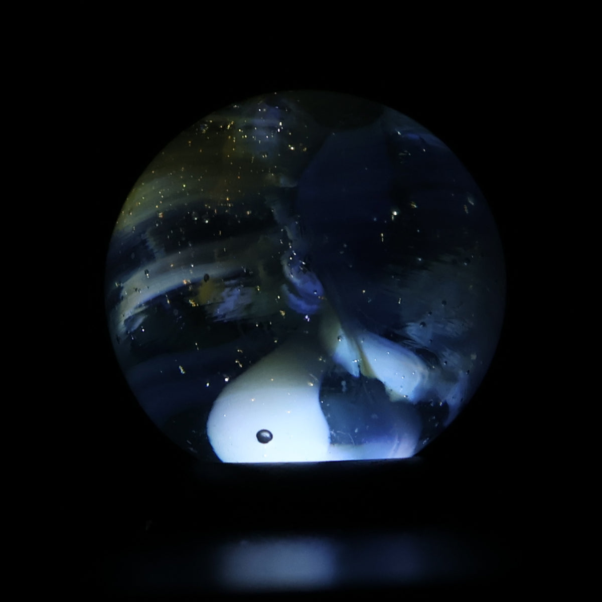 5/8" Patch Marble Translucent - gorgeous! Vitro? Akro? MINT-