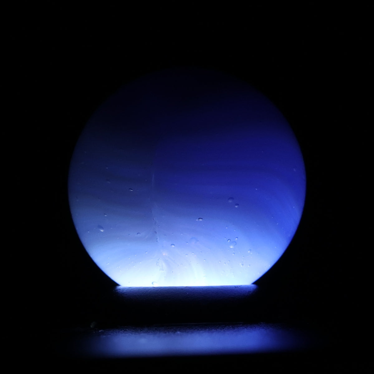 5/8" Vitro Agate Translucent Patch Marble Baby Blue NM+
