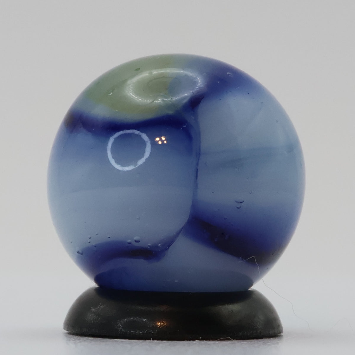 9/16" Peltier Rainbo marble - Muddy - Blue M-