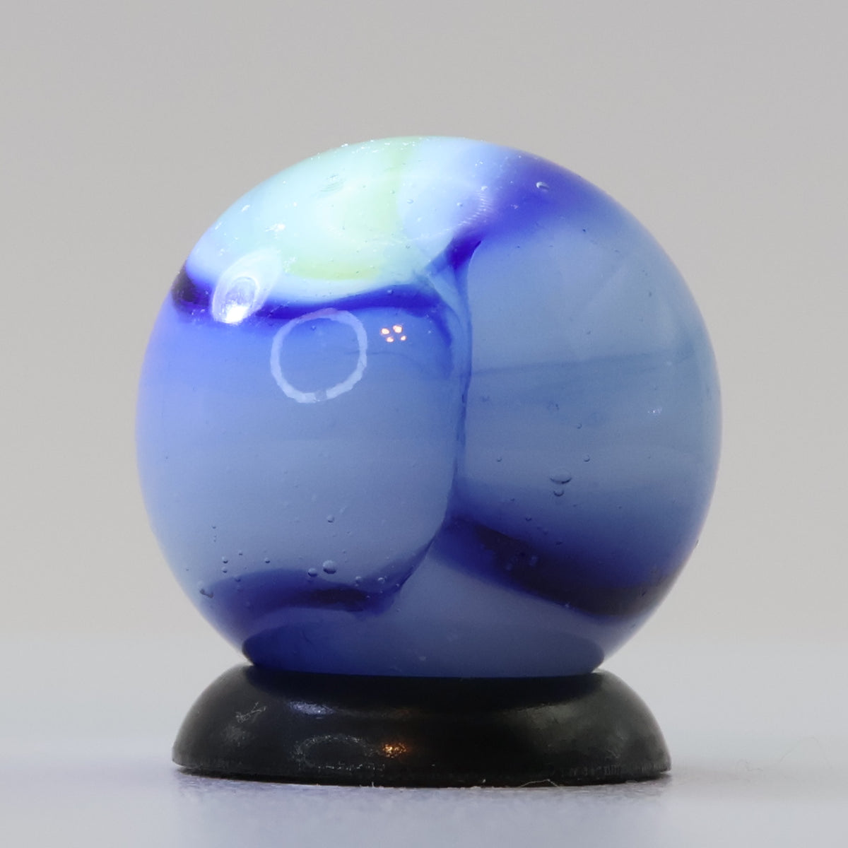 9/16" Peltier Rainbo marble - Muddy - Blue M-