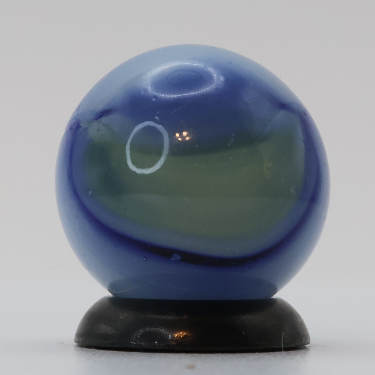 9/16" Peltier Rainbo marble - Muddy - Blue M-