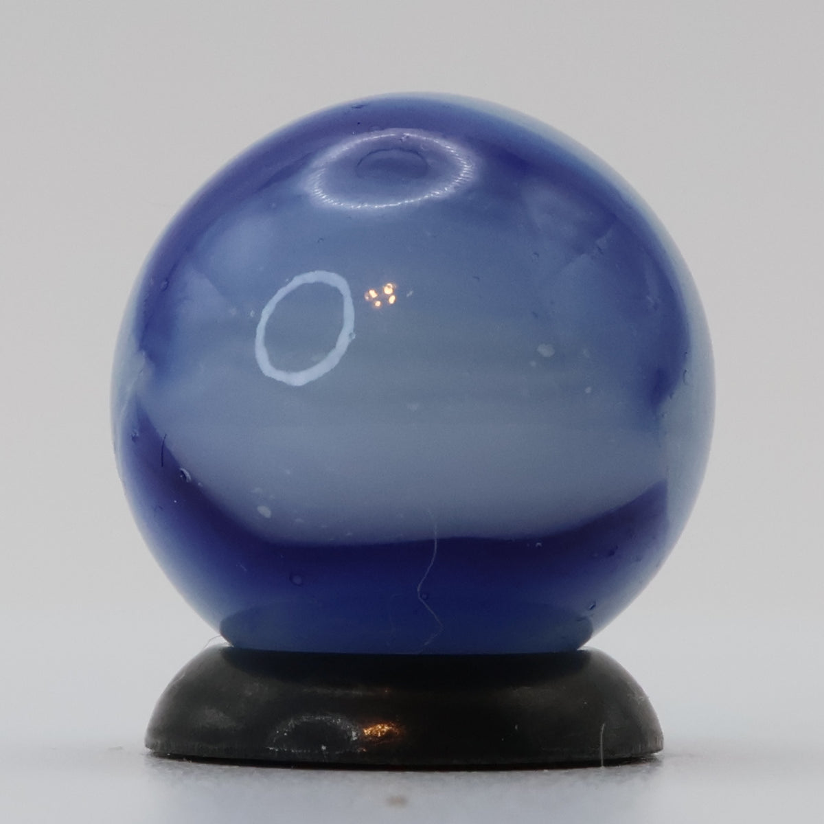 9/16" Peltier Rainbo marble - Muddy - Blue M-