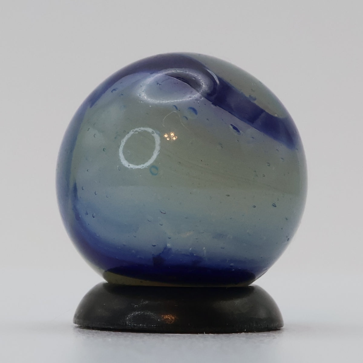 5/8" Peltier Rainbo marble  - Muddy - Blue MINT