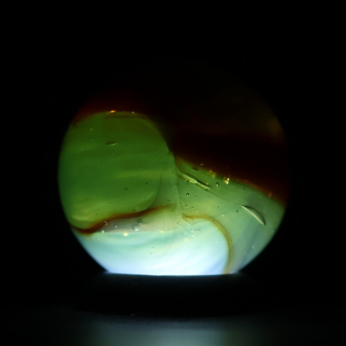 5/8" Peltier Rainbo Translucent Marble MINT