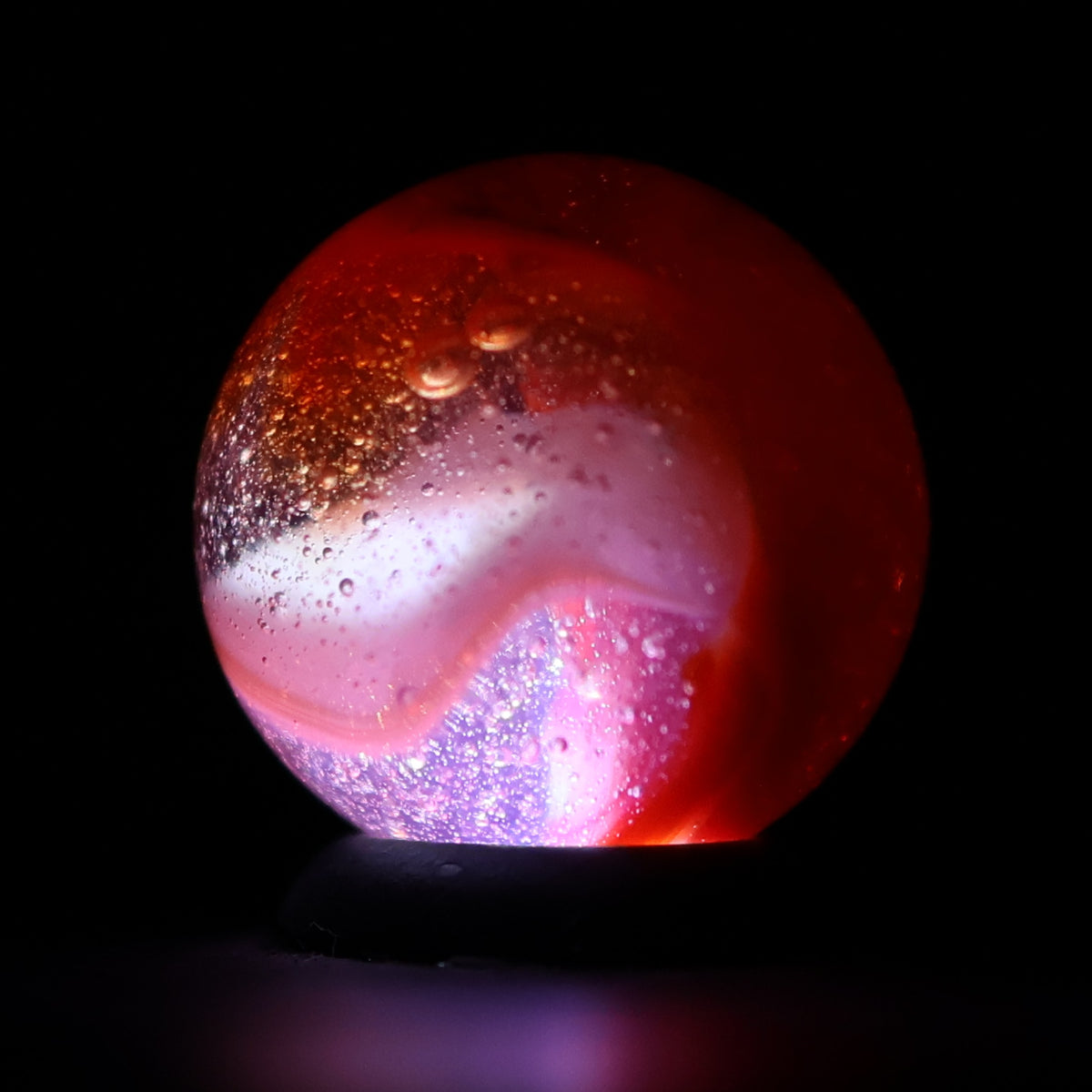 11/16" Bubbly Peltier Rainbo Sunset Marble M-