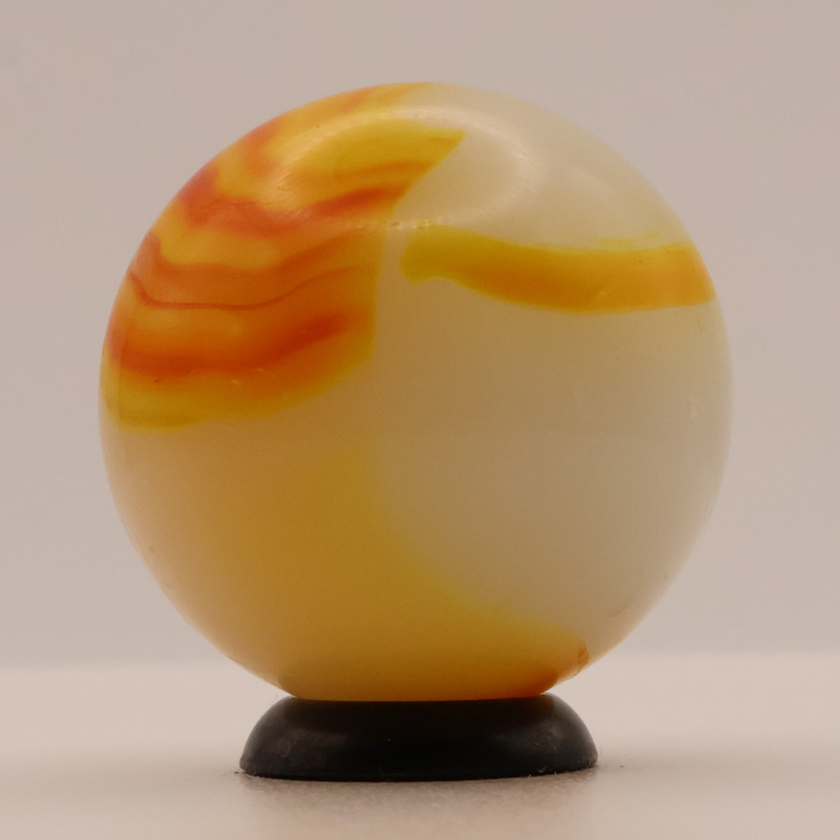 7/8" Peltier Rainbo Citrus Orange & Yellow marble M-
