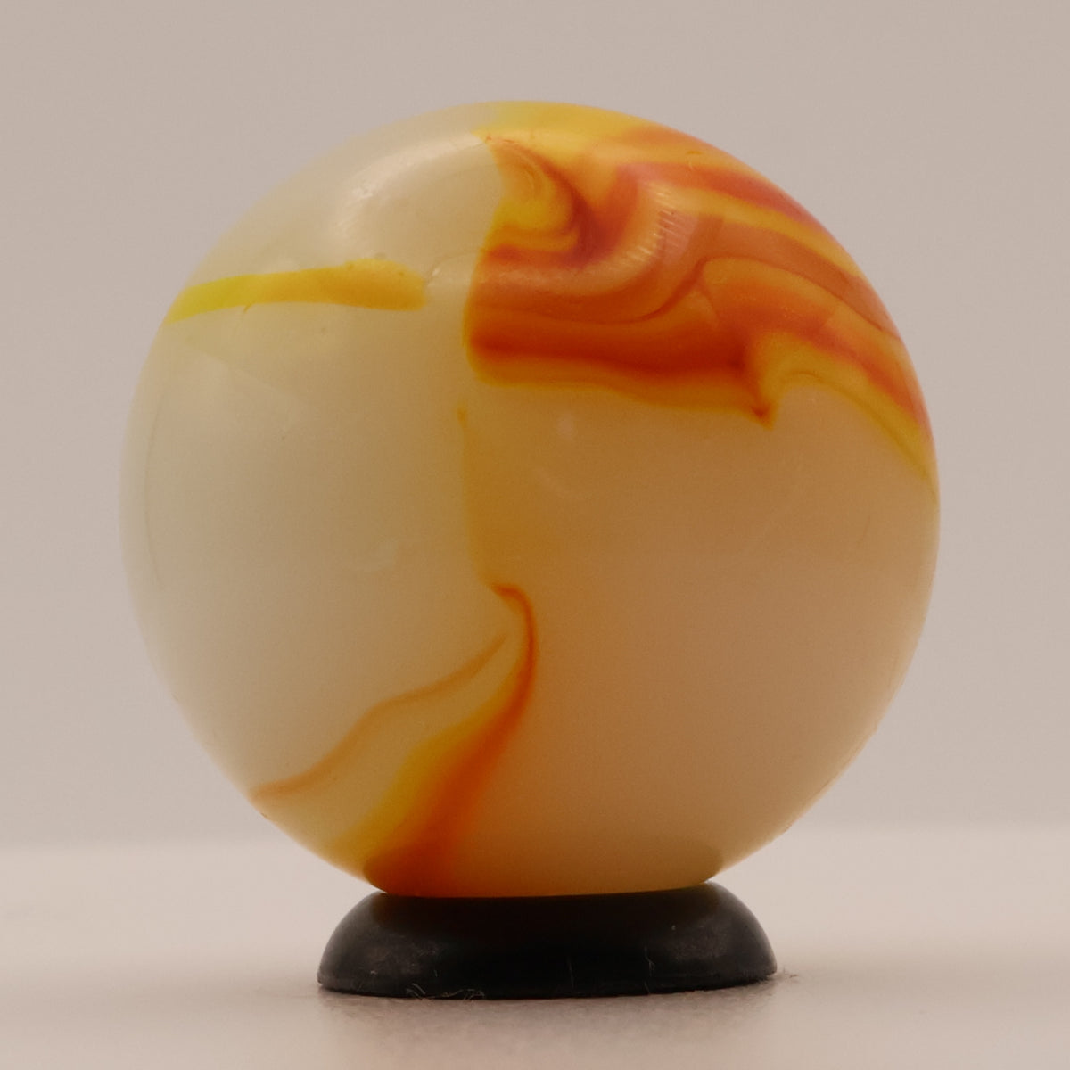 7/8" Peltier Rainbo Citrus Orange & Yellow marble M-