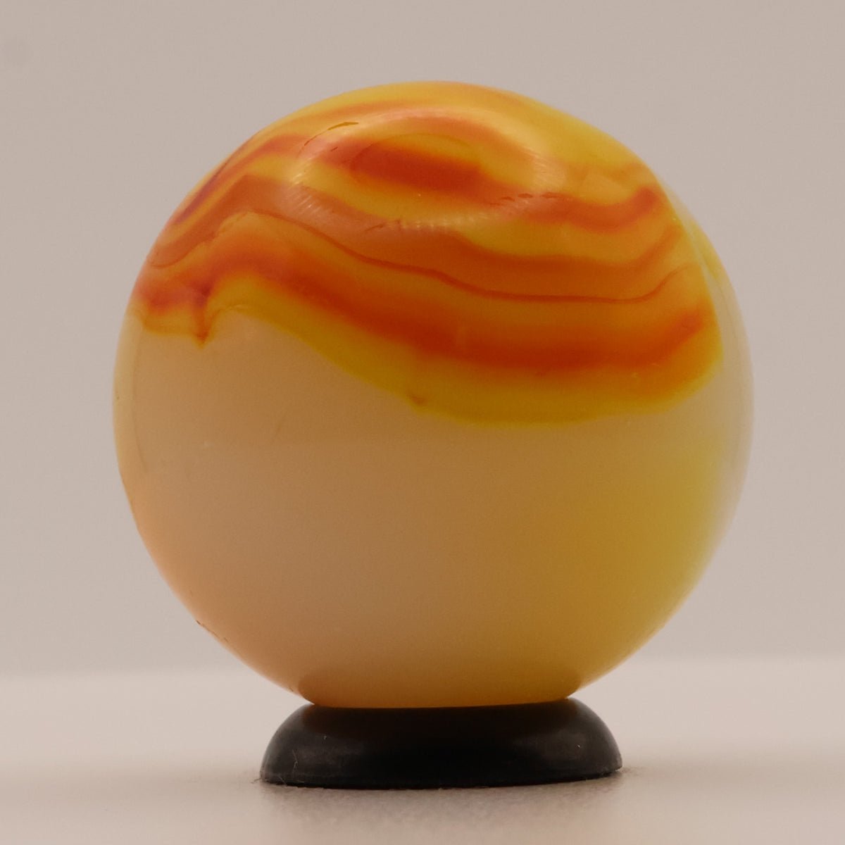 7/8" Peltier Rainbo Citrus Orange & Yellow marble M-