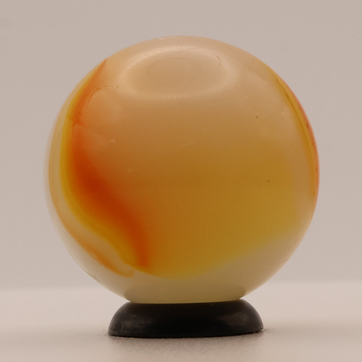 7/8" Peltier Rainbo Citrus Orange & Yellow marble M-