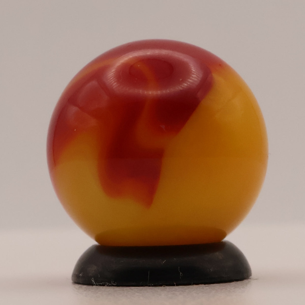 5/8" Akro Agate Royal Patch Marble Red & Orange M-