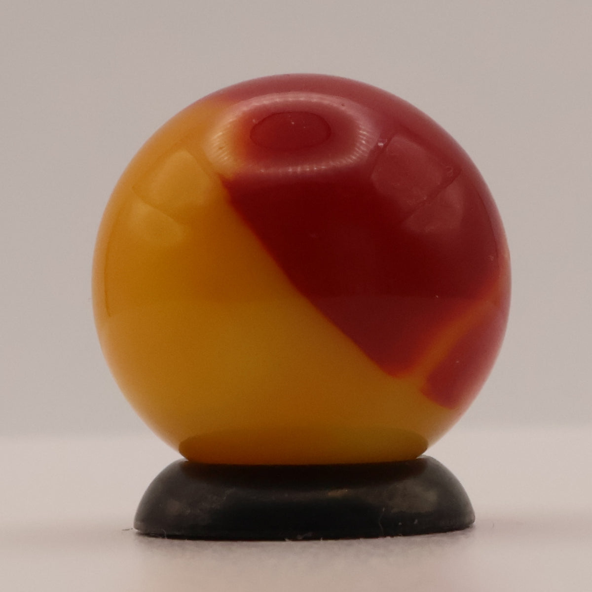 5/8" Akro Agate Royal Patch Marble Red & Orange M-