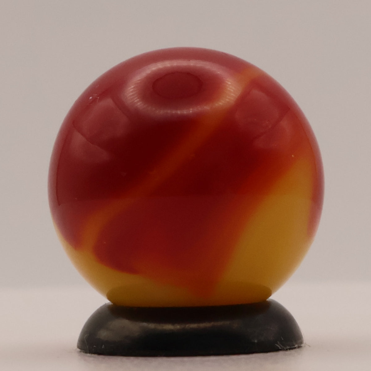 5/8" Akro Agate Royal Patch Marble Red & Orange M-