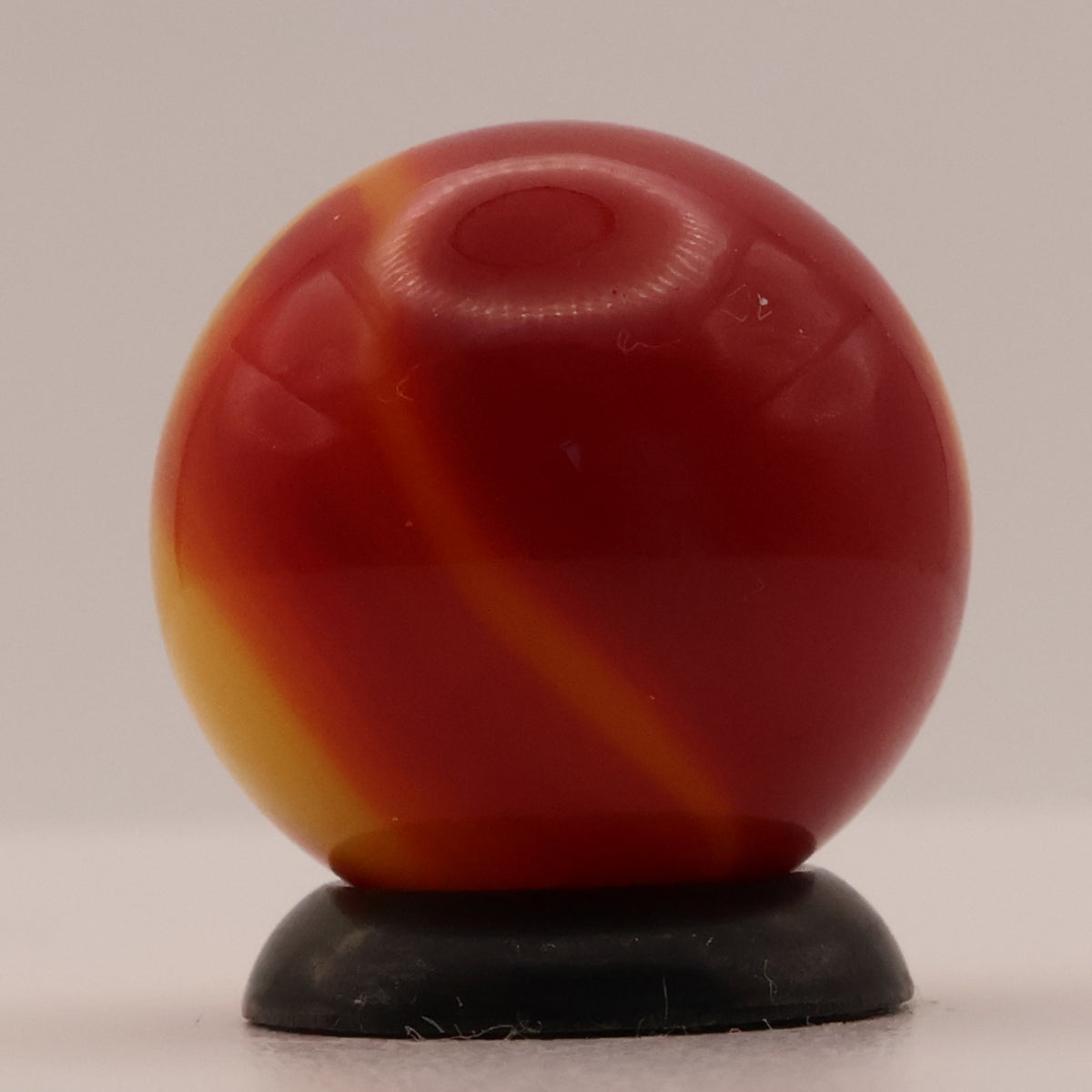 5/8" Akro Agate Royal Patch Marble Red & Orange M-