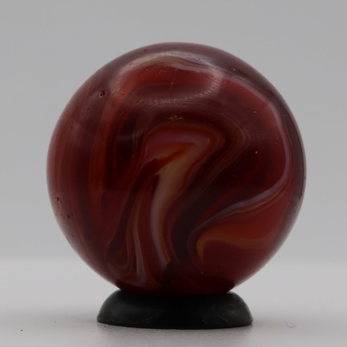 7/8" MFC Red Slag Marble, Turkey Head & small 9 pattern NM+