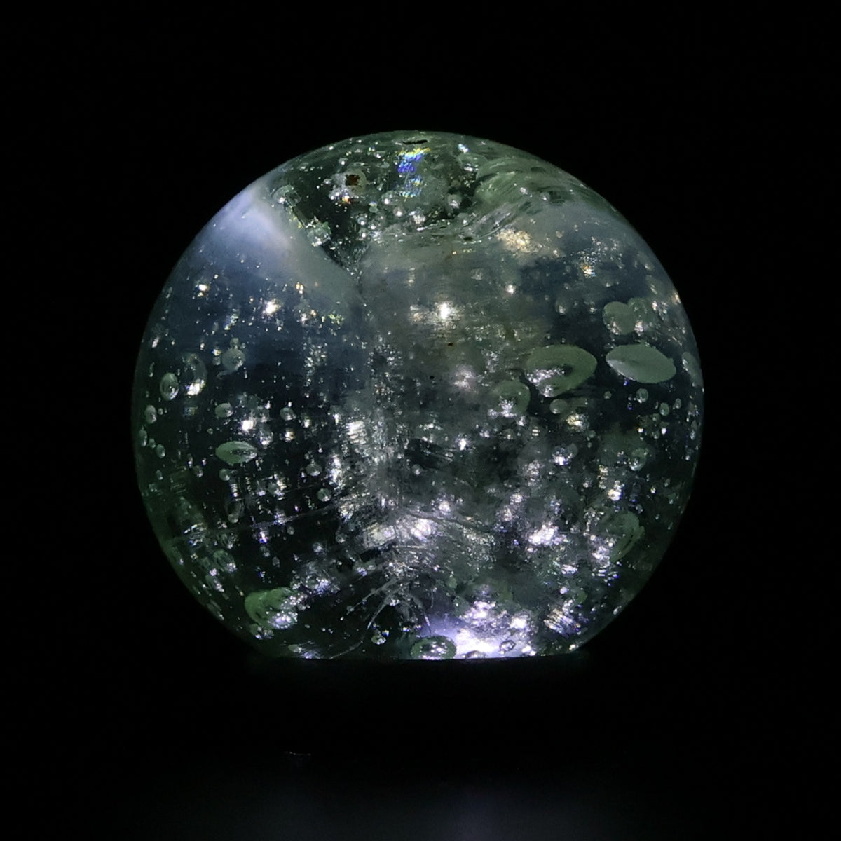 5/8" Peltier Green Fizz Bubbly Marble NM+