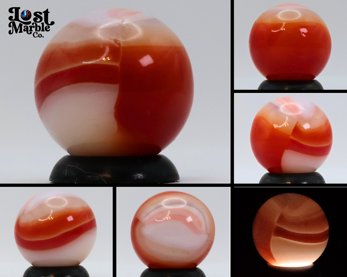 5/8" Peltier Rainbo Red & White MINT