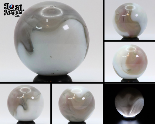 1" Vitro Agate Conqueror Marble Purple Slight off round NM++  manganese UV