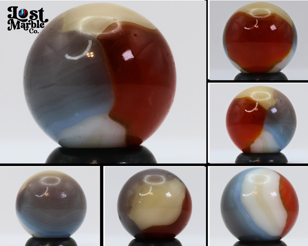 11/16" Vitro Agate Buttermilk Variant? Marble TRI-LITE NM