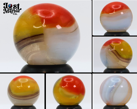 5/8" Vitro Agate Tri-Color Clear Based Marble NM+